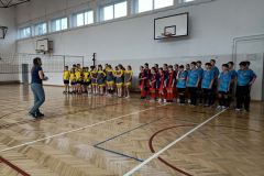 Przywitanie drużyn biorących udział w turnieju.