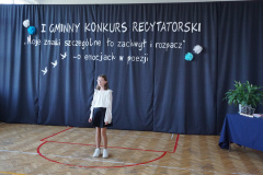 I Gminny Konkurs Recytatorski