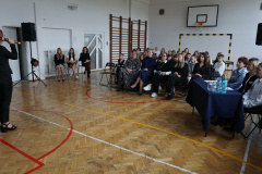 Obecni podczas I Gminnego Konkursu Recytatorskiego. 