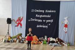 II Gminny Konkurs Recytatorski "Zwierzęta w poezji dziecięcej" 