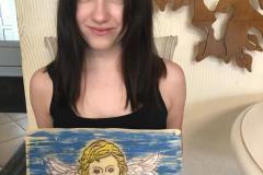 Laureatka konkursu plastycznego "Dzień Dobrych Aniołów"