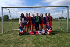 Uczennice klas 4-6,  Mistrzynie Gminy w Mini Piłce Nożnej