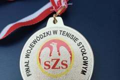 Medal dla Mistrzyń Województwa Łódzkiego w Tenisie Stołowym.