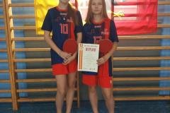 Wicemistrzynie Półfinału Wojewódzkiego - Maria Misiewicz i Zofia Radaszewska.