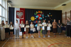Rozdanie dyplomów i nagród za udział w konkursach i akcjach.