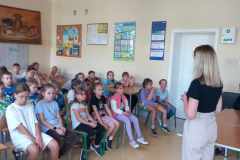 Uczniowie klas 1-4 podczas spotkania z Kuratorem Zawodowym Sądu Rejonowego w Radomsku