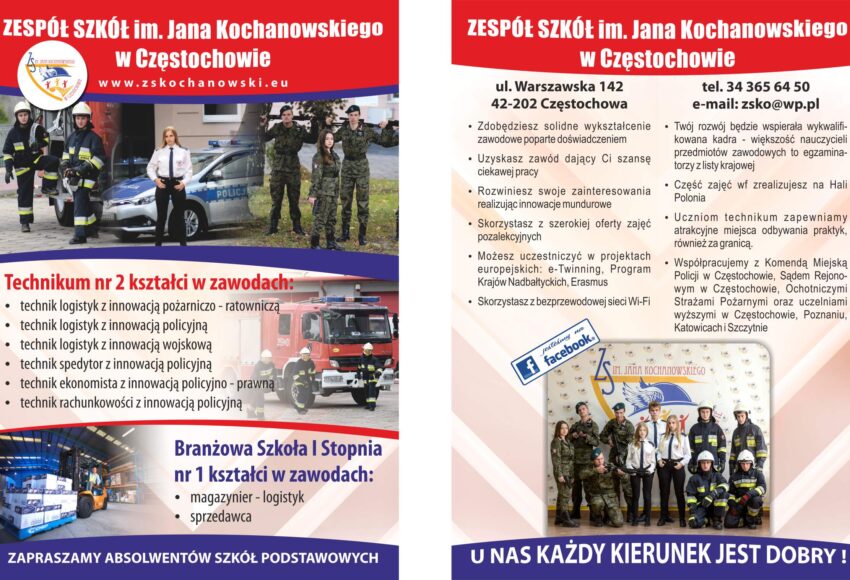 ulotka ZS Kochanowski 1
