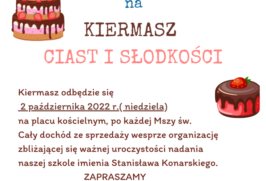 KIERMASZ CIAST I SLODKOSCI