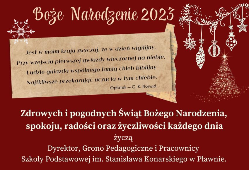 zyczenia na boze nar 2023