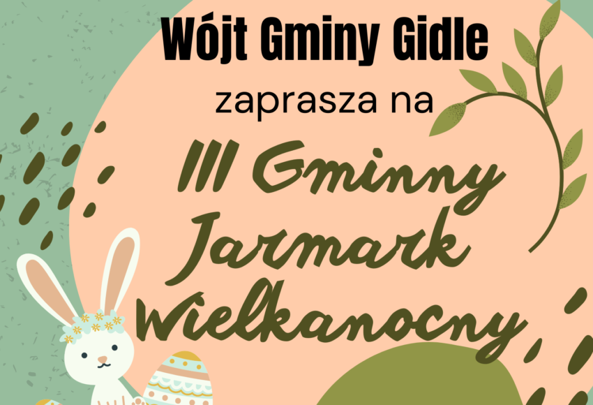 Plakat III Gminny Jarmark Wielkanocny 1