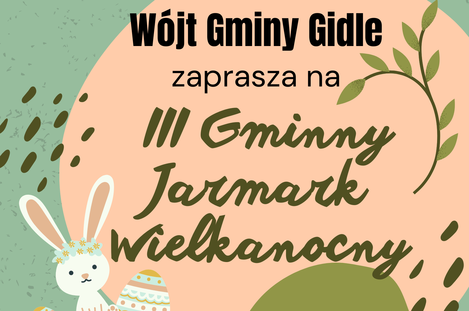 Plakat III Gminny Jarmark Wielkanocny 1