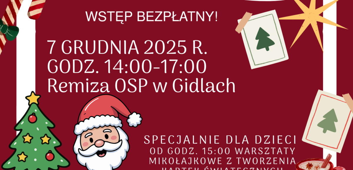 Plakat V GMINNY JARMARK BOŻONARODZENIOWY