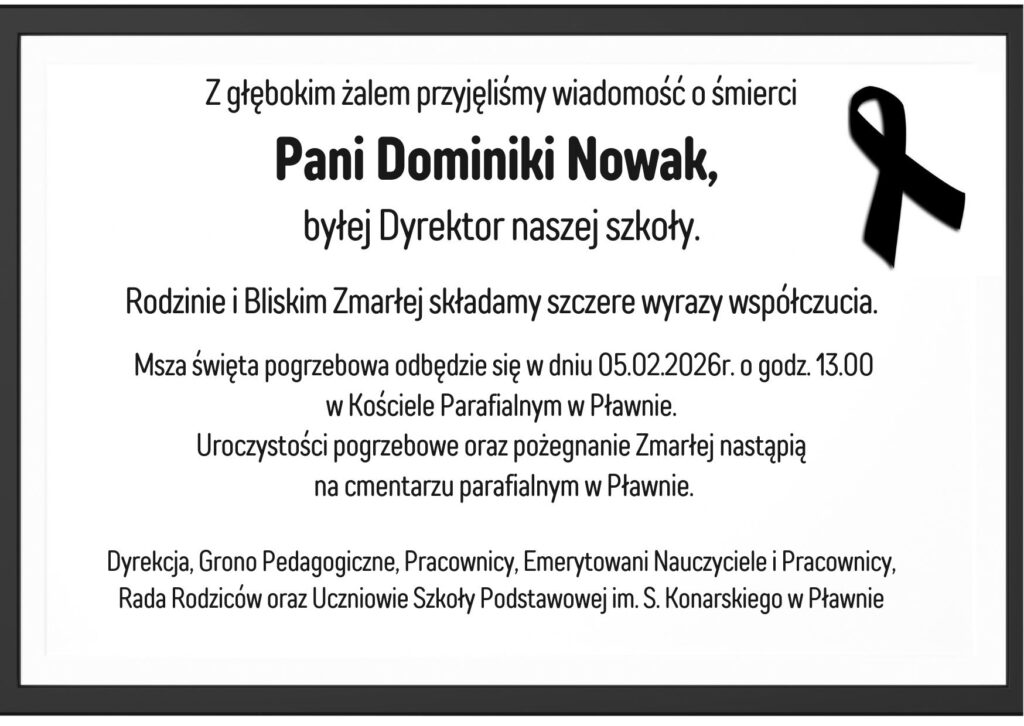 Informacja o pogrzebie