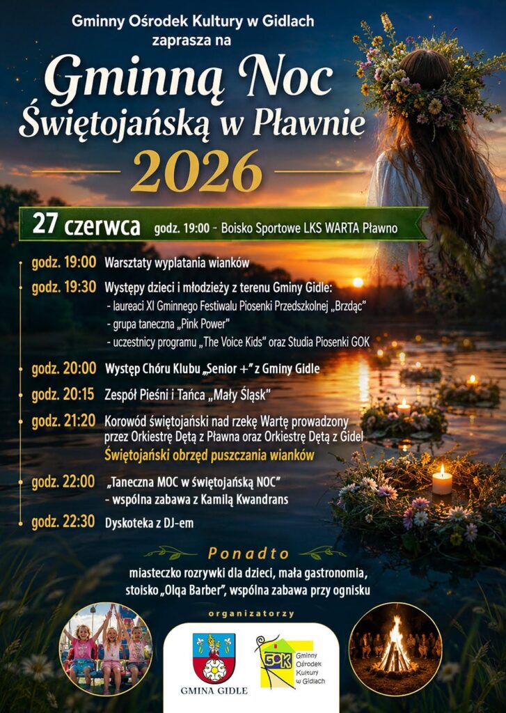 Plakat Gminna Noc Świętojańska