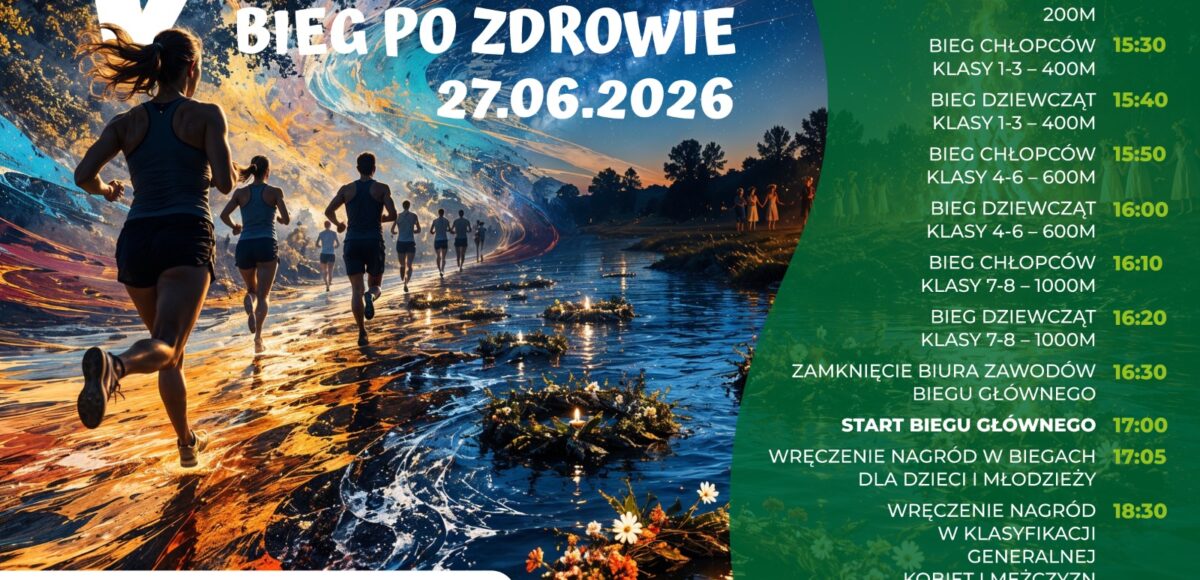 Plakat V Gidelski Bieg po Zdrowie